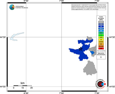 Mappa EMS - territori comuni