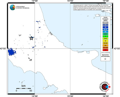 Mappa EMS - territori località