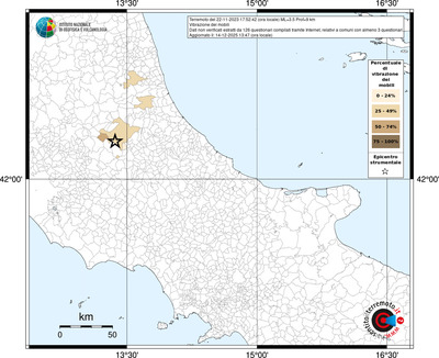 Mappa territorio comunale con almeno 3 questionari