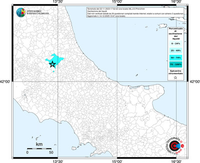 Mappa territorio comunale con almeno 3 questionari