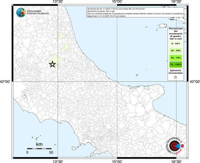Mappa territorio comunale con almeno 3 questionari