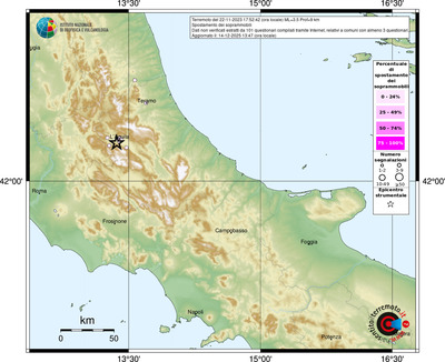 Mappa comuni con almeno 3 questionari