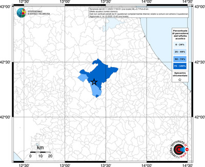 Mappa territorio comunale con almeno 3 questionari