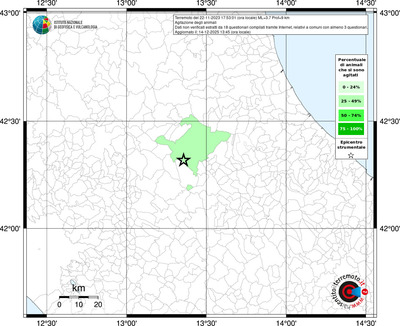 Mappa territorio comunale con almeno 3 questionari