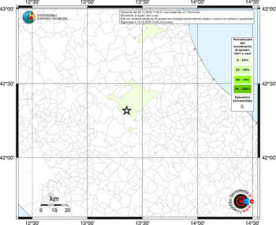Mappa territorio comunale con almeno 3 questionari