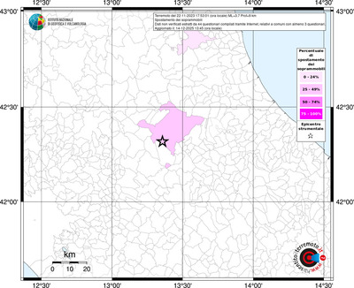 Mappa territorio comunale con almeno 3 questionari