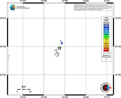 Mappa EMS - territori località
