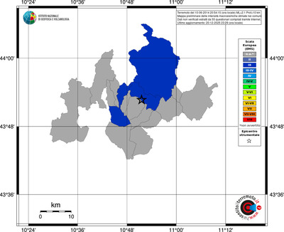Mappa EMS - territori comuni