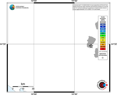 Mappa EMS - territori comuni