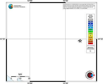Mappa MCS - territori località