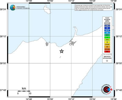 Mappa EMS - territori località