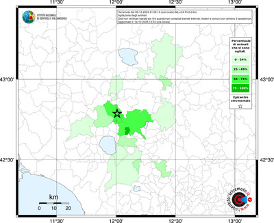 Mappa territorio comunale con almeno 3 questionari