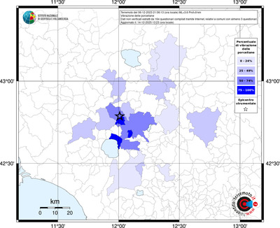 Mappa territorio comunale con almeno 3 questionari