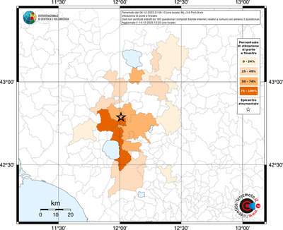 Mappa territorio comunale con almeno 3 questionari