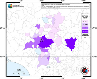 Mappa territorio comunale con almeno 3 questionari