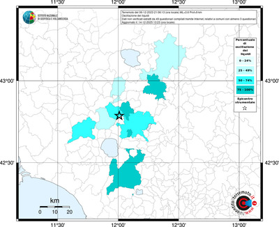Mappa territorio comunale con almeno 3 questionari