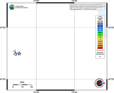 Mappa EMS - territori località