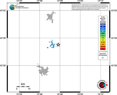 Mappa MCS - territori delle località