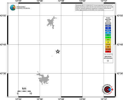 Mappa MCS - territori delle località