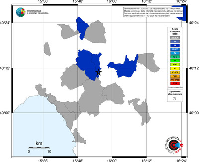Mappa EMS - territori comuni