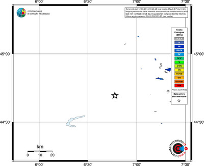 Mappa EMS - territori località