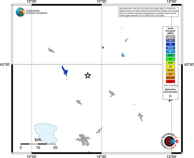 Mappa EMS - territori località