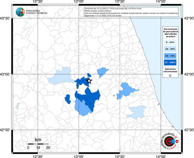 Mappa territorio comunale con almeno 3 questionari