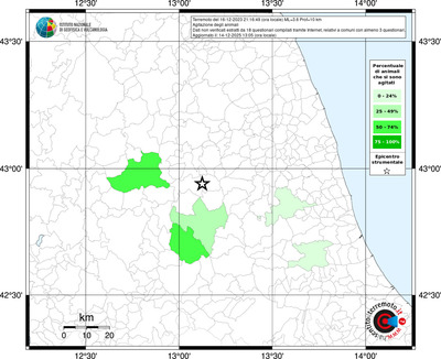 Mappa territorio comunale con almeno 3 questionari