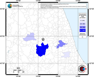 Mappa territorio comunale con almeno 3 questionari