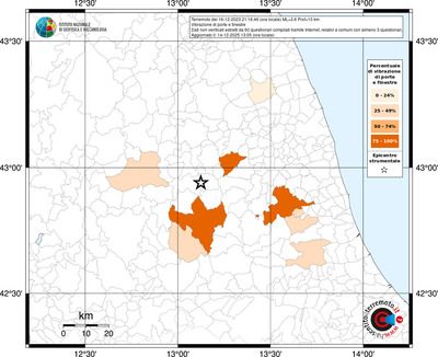 Mappa territorio comunale con almeno 3 questionari