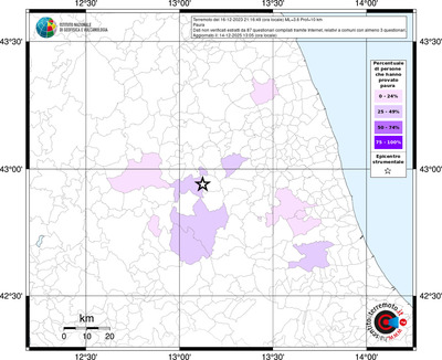 Mappa territorio comunale con almeno 3 questionari