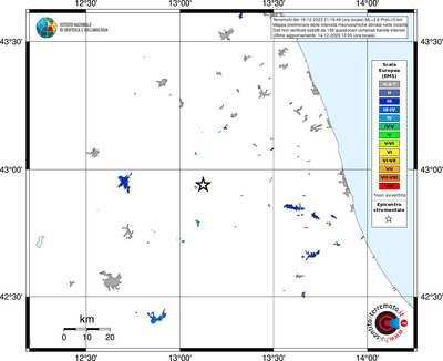 Mappa EMS - territori località