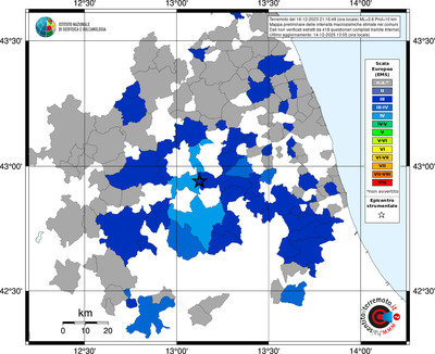 Mappa EMS - territori comuni