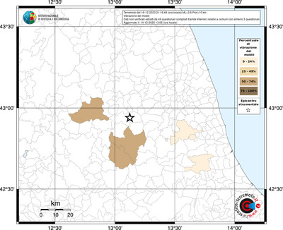 Mappa territorio comunale con almeno 3 questionari