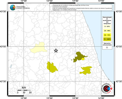 Mappa territorio comunale con almeno 3 questionari