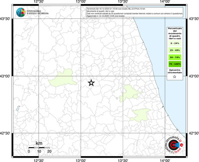 Mappa territorio comunale con almeno 3 questionari