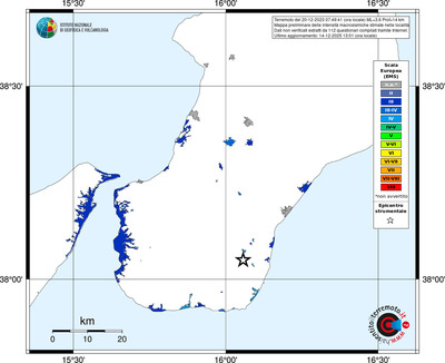 Mappa EMS - territori località