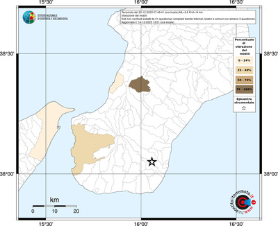 Mappa territorio comunale con almeno 3 questionari