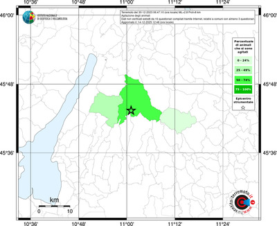 Mappa territorio comunale con almeno 3 questionari