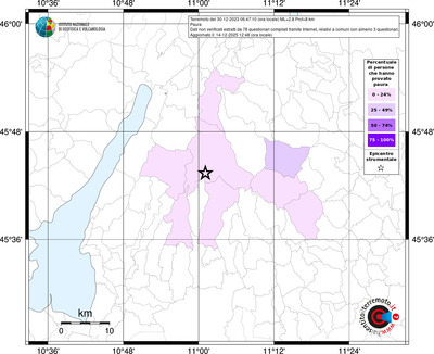 Mappa territorio comunale con almeno 3 questionari