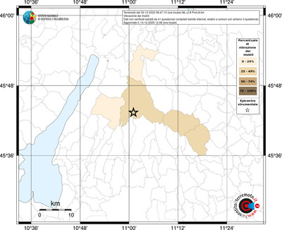 Mappa territorio comunale con almeno 3 questionari