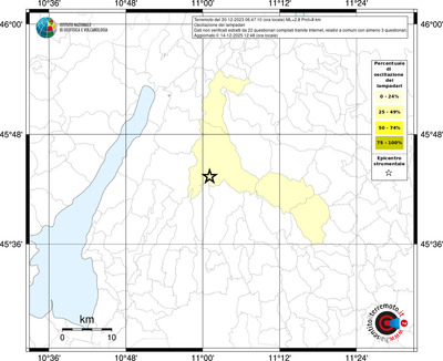 Mappa territorio comunale con almeno 3 questionari