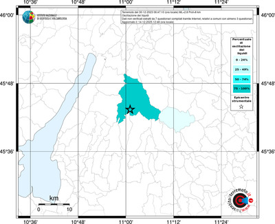 Mappa territorio comunale con almeno 3 questionari