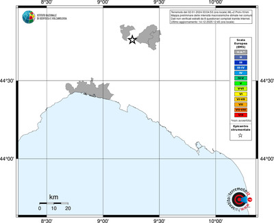 Mappa EMS - territori comuni