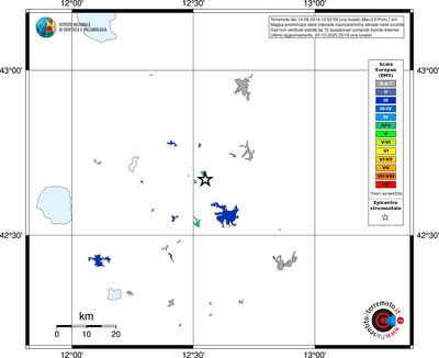 Mappa EMS - territori località