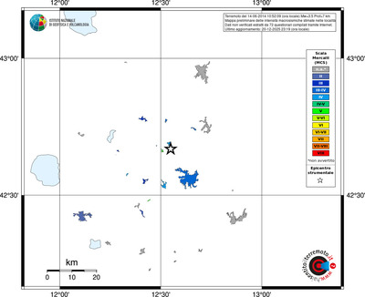 Mappa MCS - territori località
