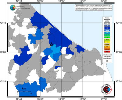 Mappa EMS - territori comuni