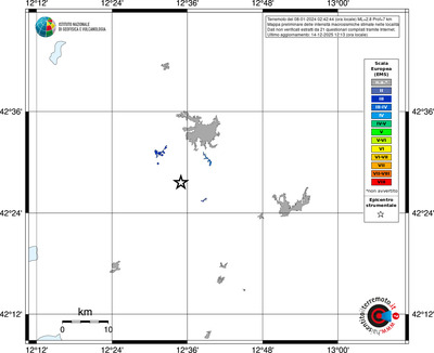 Mappa EMS - territori località
