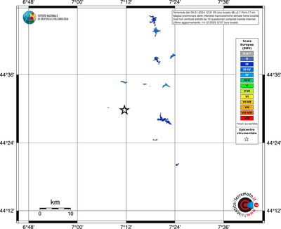 Mappa EMS - territori località