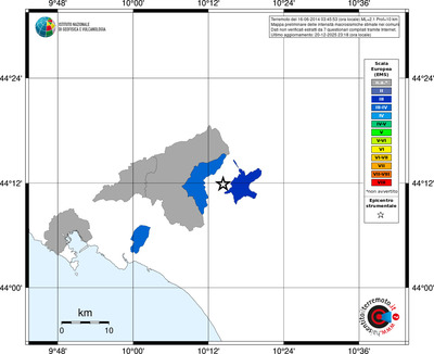 Mappa EMS - territori comuni